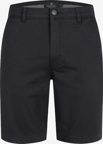Kronstadt Chino trousers 'Allen' in Black: front