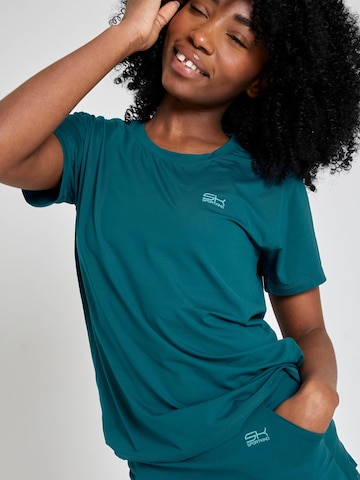 T-Shirt fonctionnel SPORTKIND en vert : devant