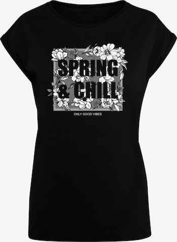 T-shirt 'Spring And Chill' Merchcode en noir : devant