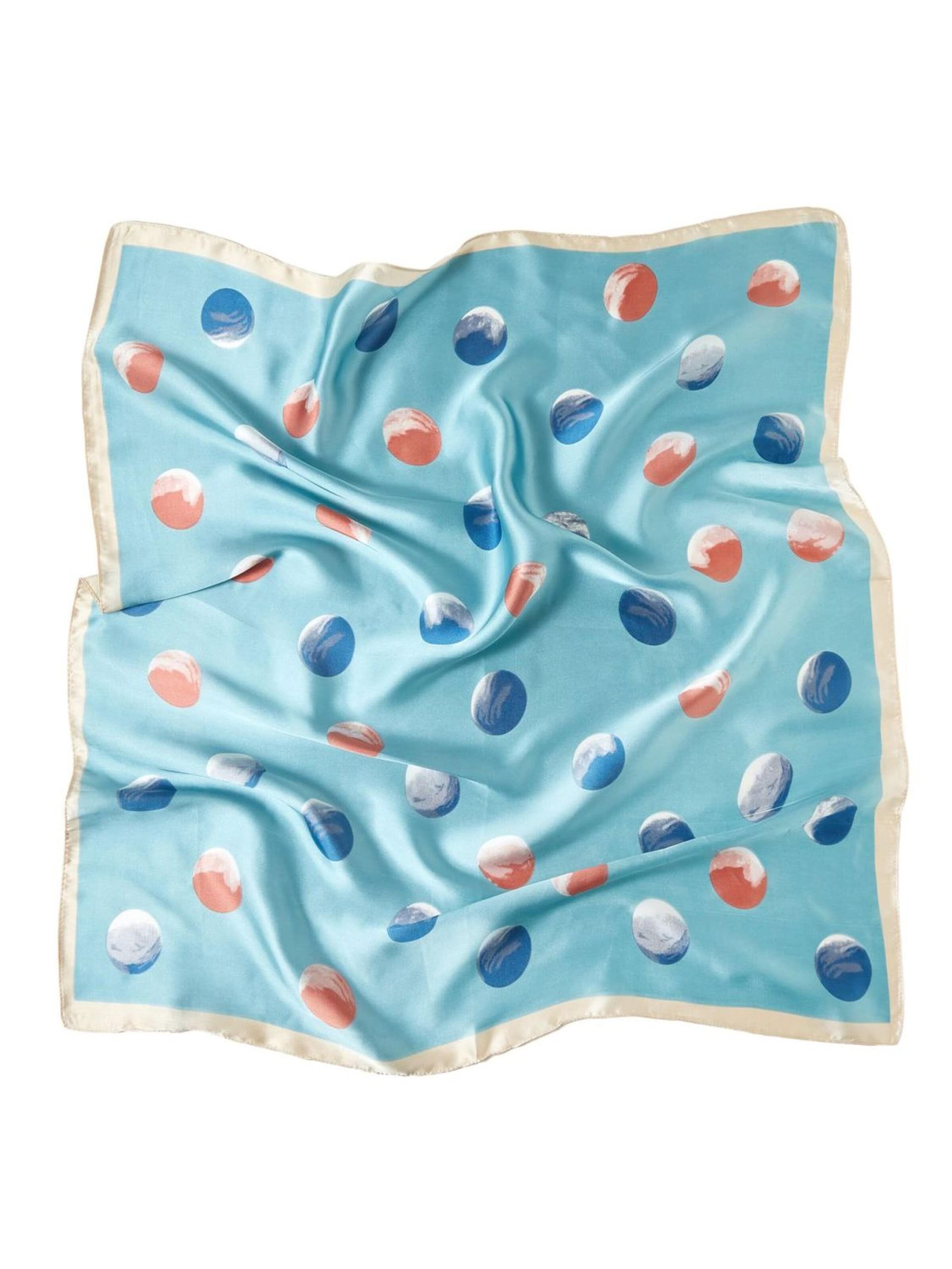 alberto cabale Scarf 'Petal Cléo' in Blue: front