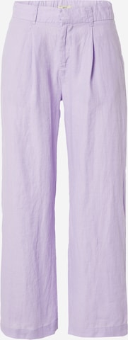 Pantalon à pince 'Denise' Gina Tricot en violet : devant