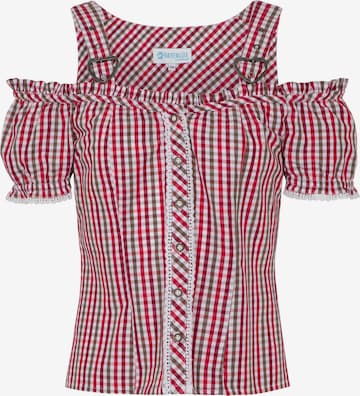 Blouse folklorique SPIETH & WENSKY en rouge : devant