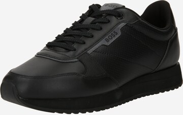 BOSS - Zapatillas deportivas bajas 'Kai' en negro: frente