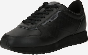 BOSS Black Sneakers laag 'Kai' in Zwart: voorkant