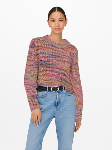 Pull-over 'ONLCarma' ONLY en rose : devant