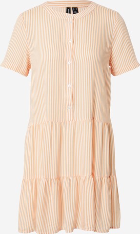 Robe-chemise 'BUMPY' VERO MODA en blanc : devant