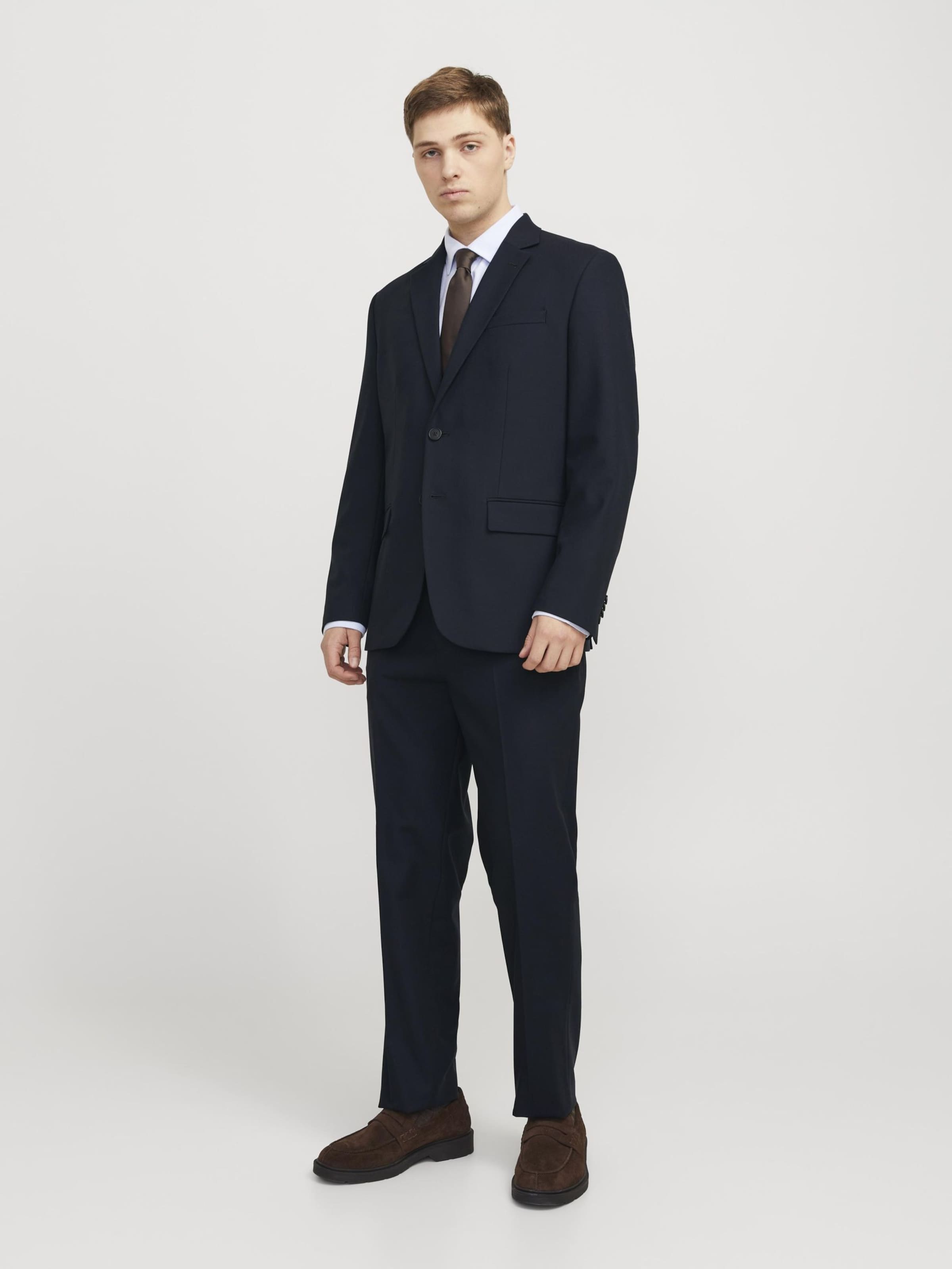 JACK & JONES Szabványos Ráncos nadrág 'JPRTheo' - kék: elől