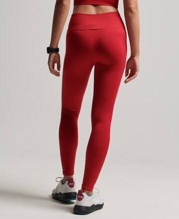 Superdry Skinny Workout Pants in Red