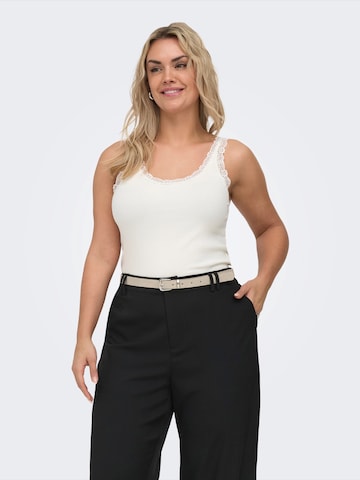 ONLY Carmakoma Top 'CARSARA SHARAI' in White: front