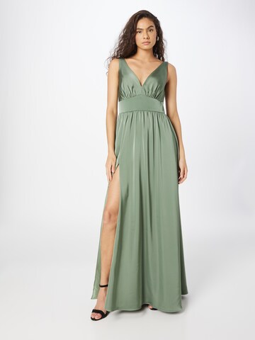 mascara Evening Dress in Green: front