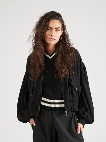 Veste mi-saison Free People en noir : devant