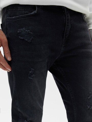 Pull&Bear Slimfit Jeans in Zwart