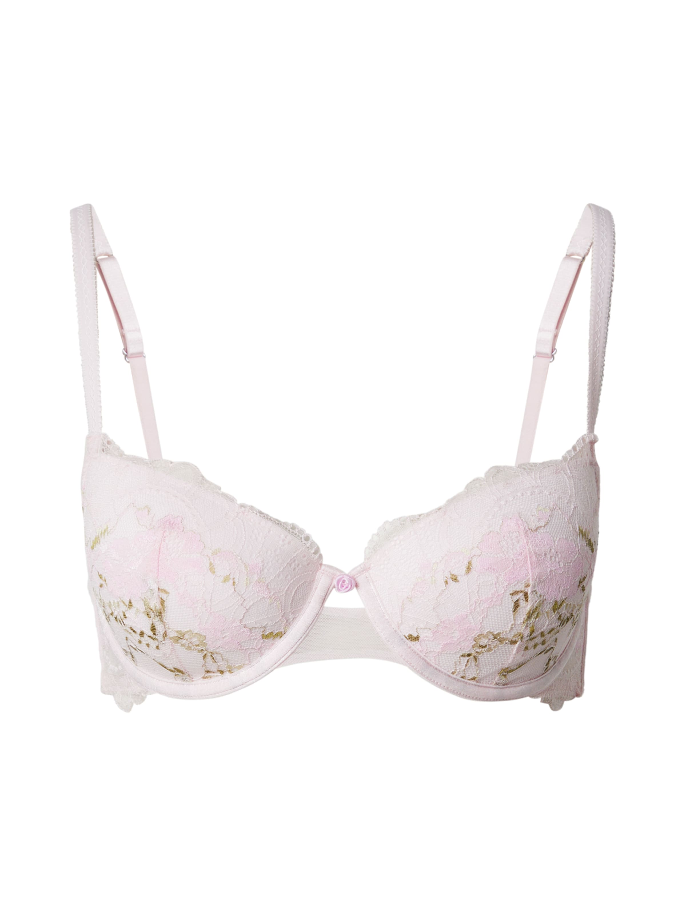 Hunkemöller Soutien-gorge 'Miri' en olive / rose / rose pastel, Vue avec produit