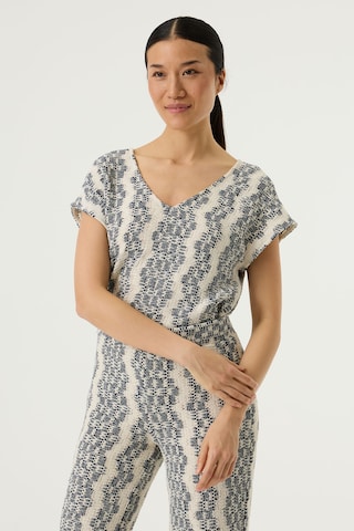 GARCIA Μπλουζάκι σε μπεζ: μπροστά