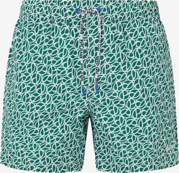 Pepe Jeans Swim Trunks in Green: front