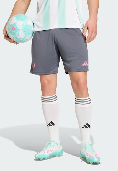 ADIDAS PERFORMANCE Sports trousers 'Messi' in Dark grey / Light pink, Item view