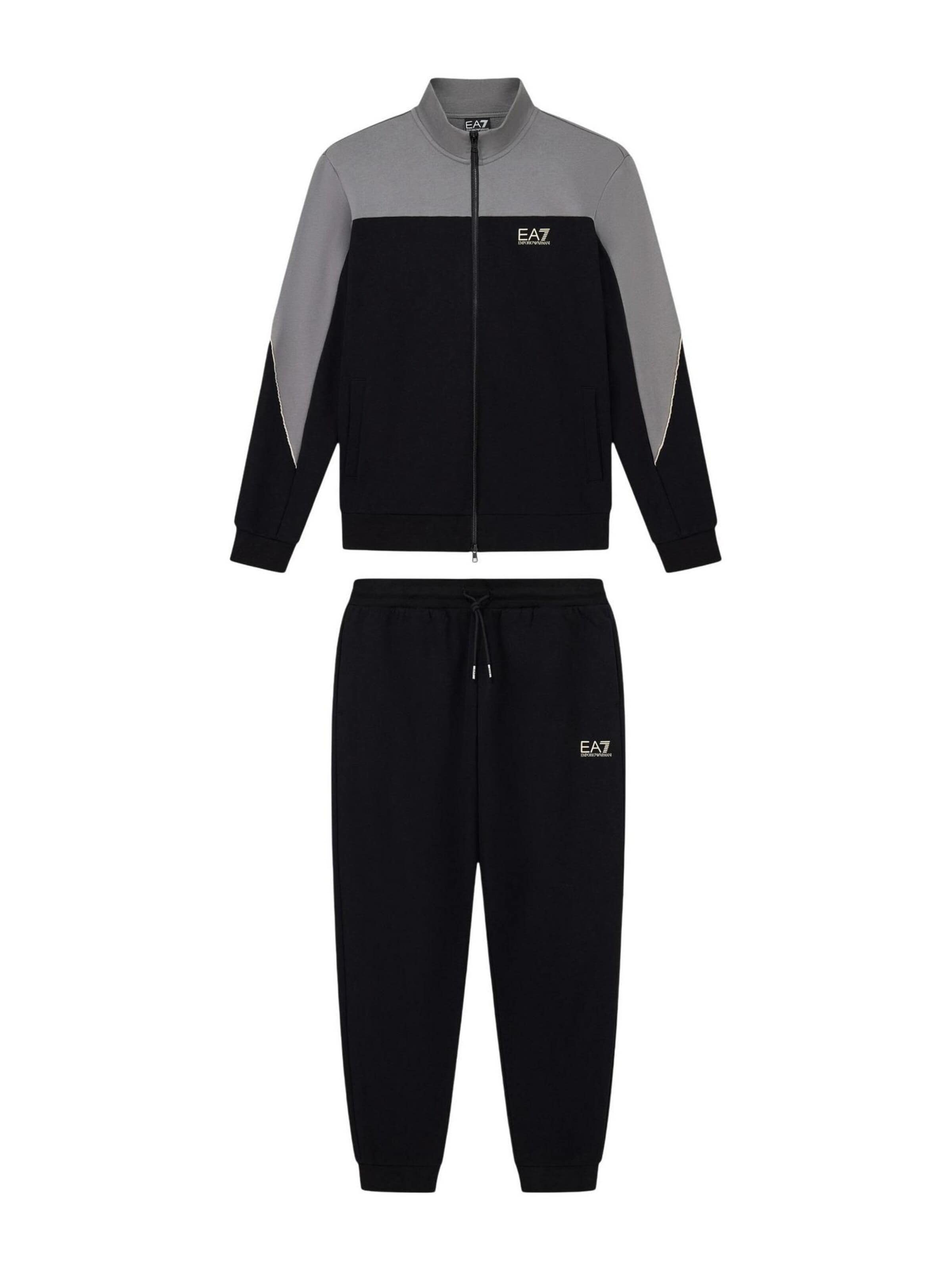 EA7 Emporio Armani Sweat suit '7M002405 AF10377' in Black: front