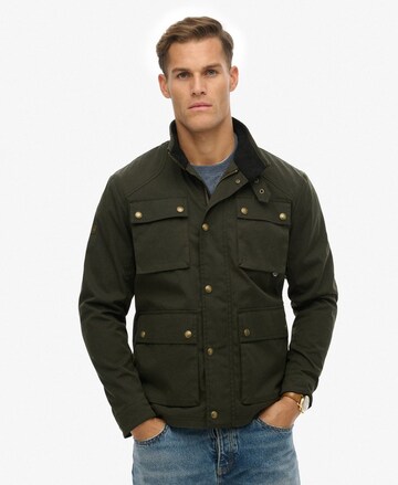 Veste mi-saison Superdry en vert : devant