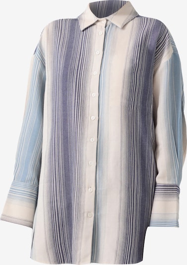 Touche Prive Bluse in ecru / navy, Produktansicht