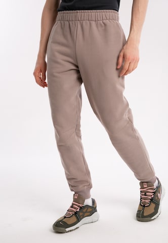 ET Nos Regular Workout Pants in Beige: front