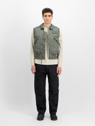 ALPHA INDUSTRIES Loose fit Cargo trousers 'CWU-18/P' in Black: front