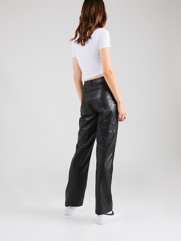 TOPSHOP Regular Hose in Schwarz