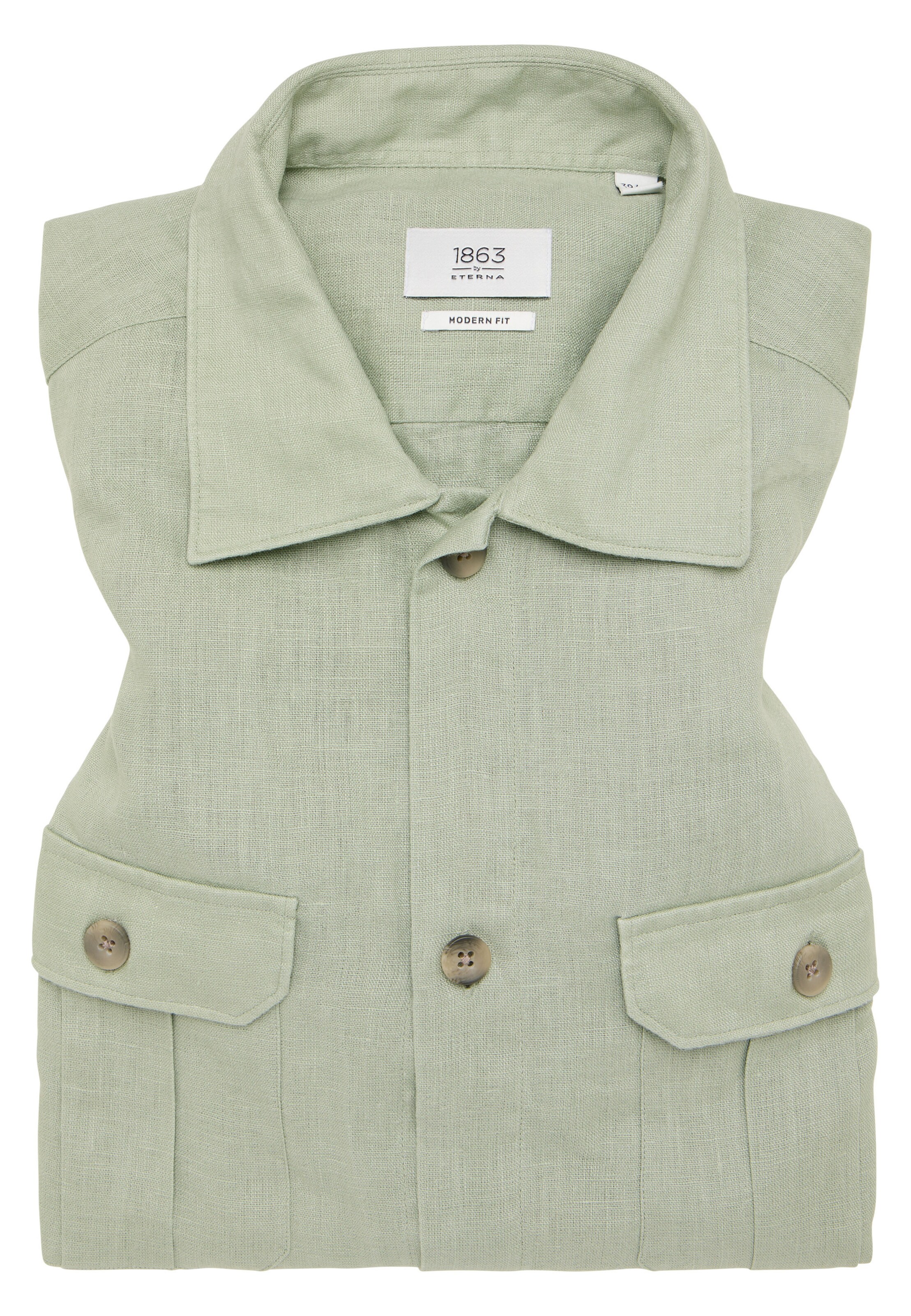 ETERNA Regular fit Overhemd in Groen