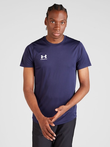 UNDER ARMOUR Functioneel shirt 'Challenger' in Blauw: voorkant