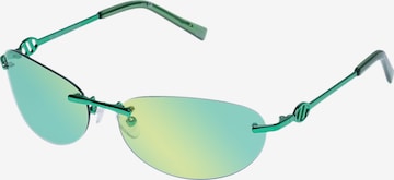 LE SPECS Солнцезащитные очки 'Slinky' в Зеленый: спереди