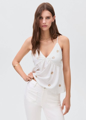 MANGO TEEN Flared Jeans in Weiß
