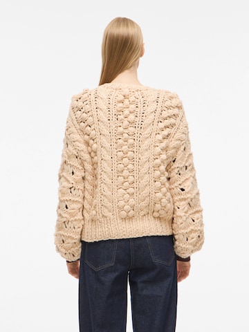 ROUGE EDIT Knit cardigan in Beige