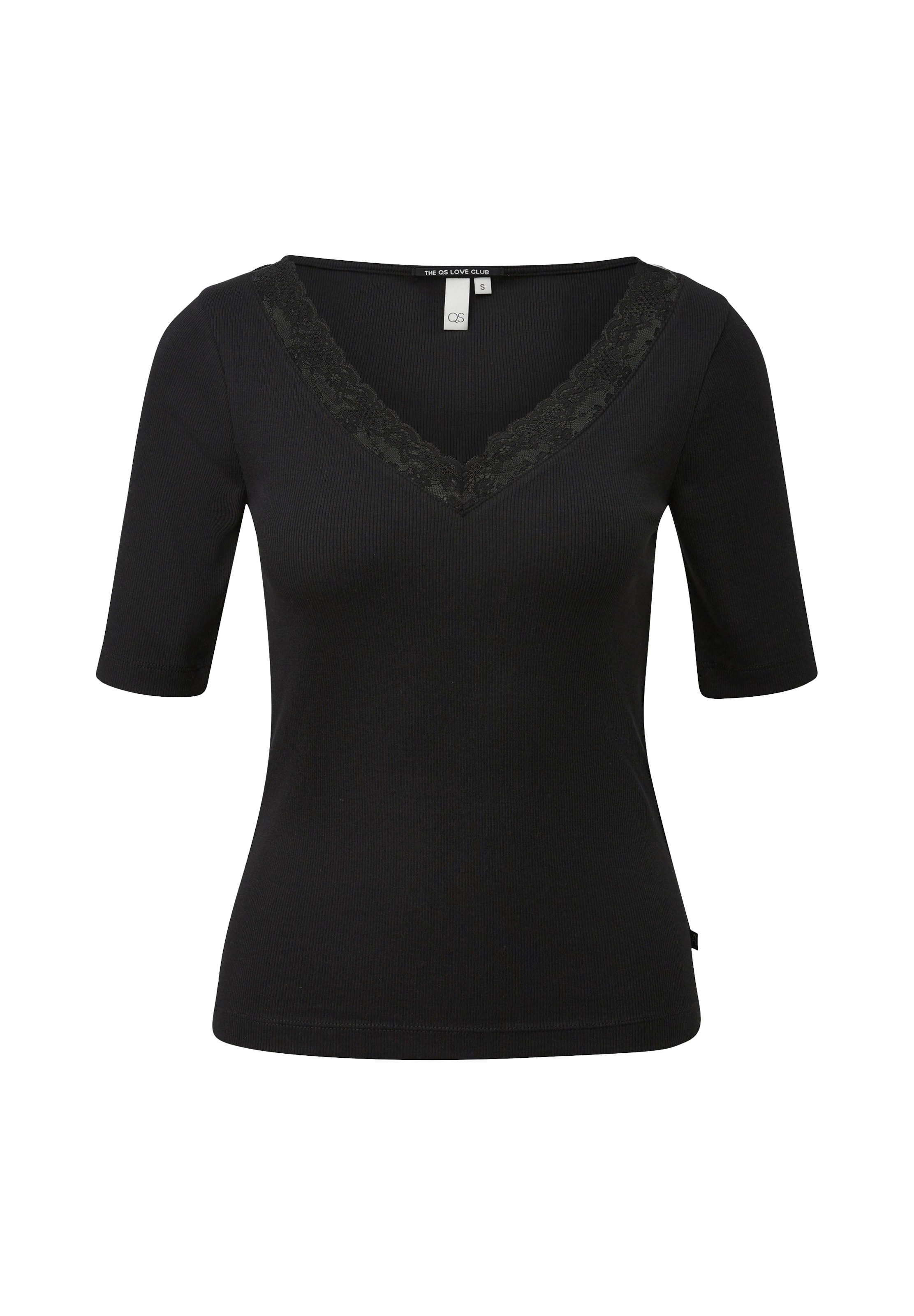 Maglietta di QS in nero: frontale