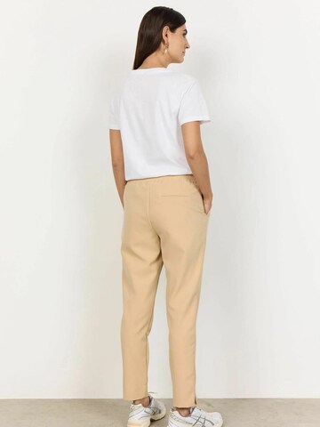 Soyaconcept Tapered Housut 'Saya' värissä beige