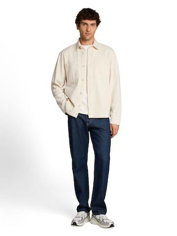 Coupe regular Chemise TOM TAILOR DENIM en blanc