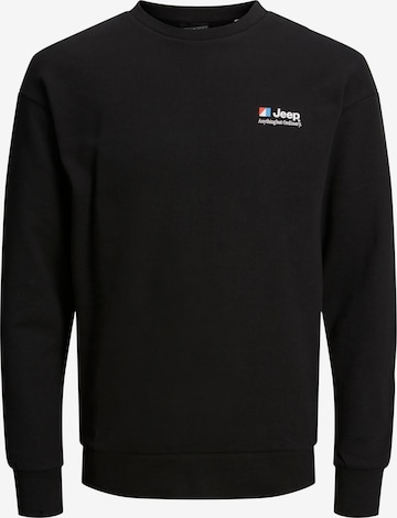 JACK & JONES Sweatshirt 'Jeep' in Schwarz: predná strana