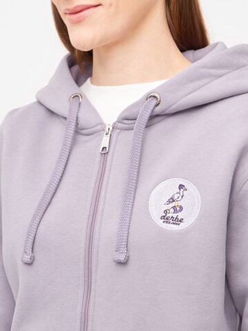 Derbe Sweatjacke 'Sturmmöwin ' in Lila