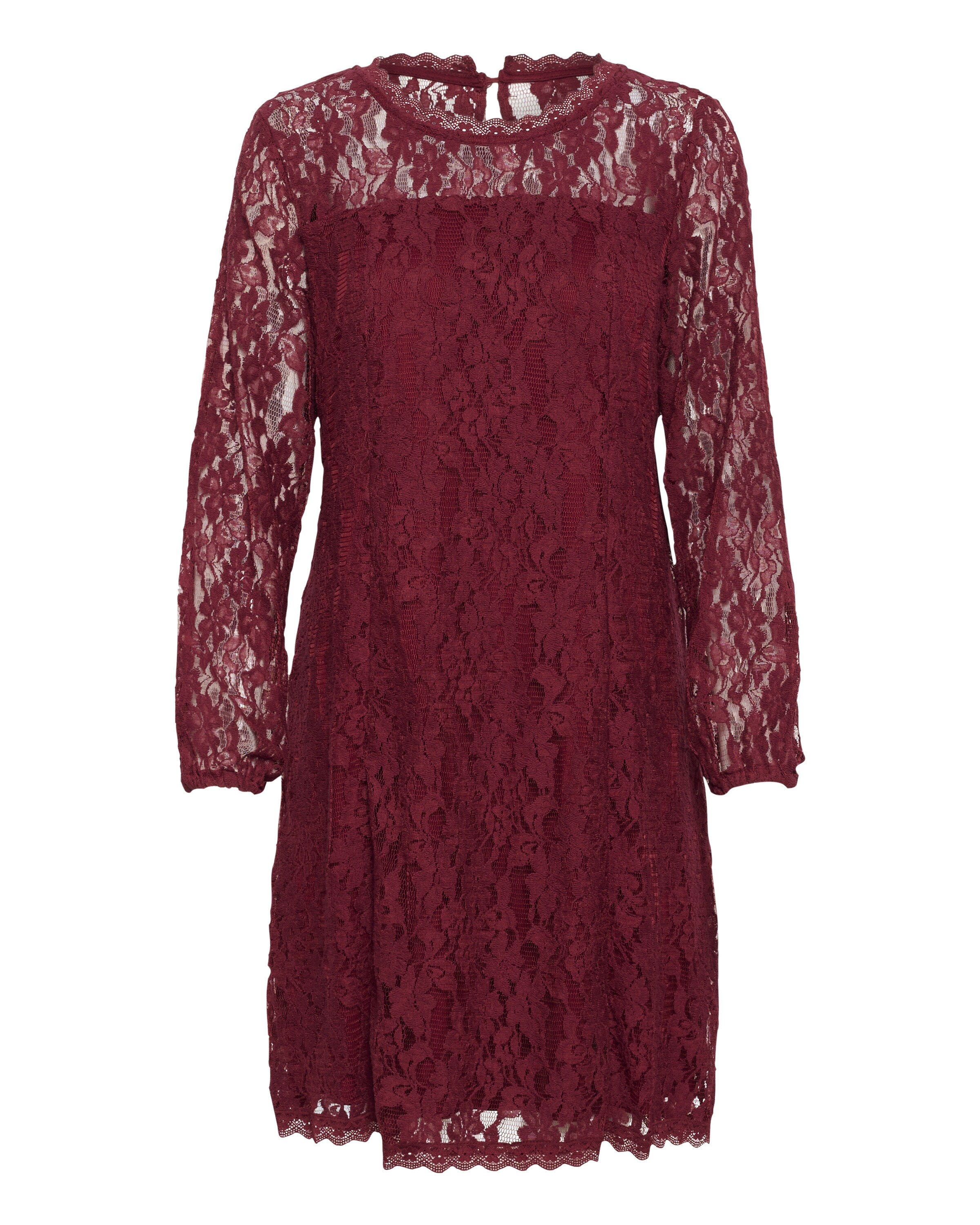 Cream Kjole 'Kit' i rød: forside