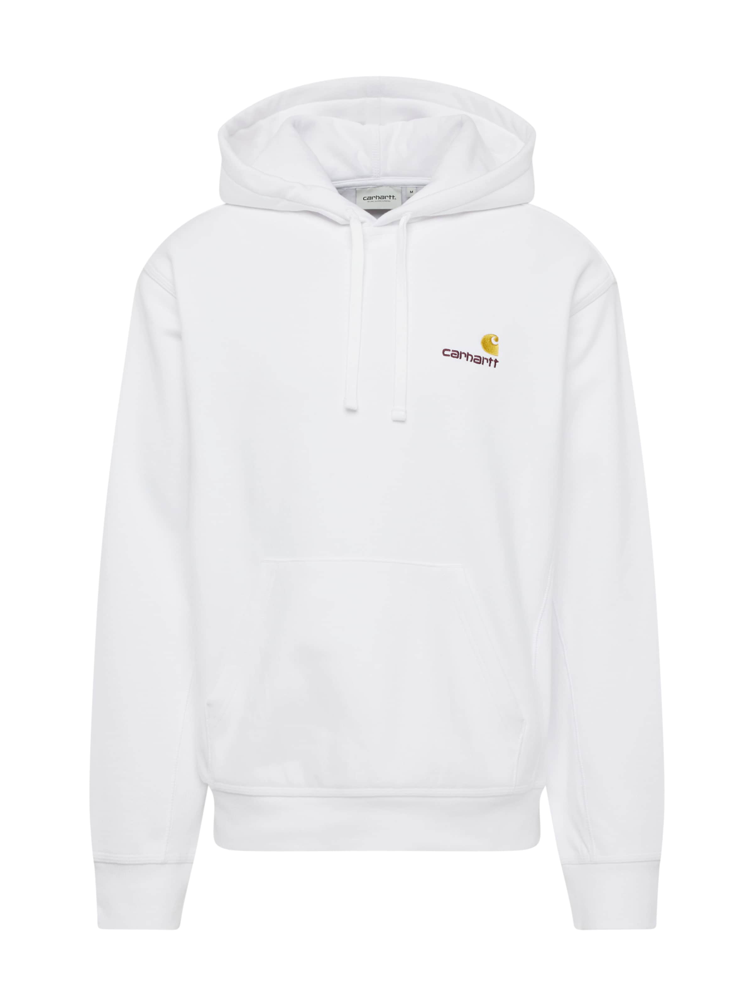 Carhartt WIP Sweatshirt 'American Script' in White: front