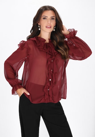 faina - Blusa en rojo: frente