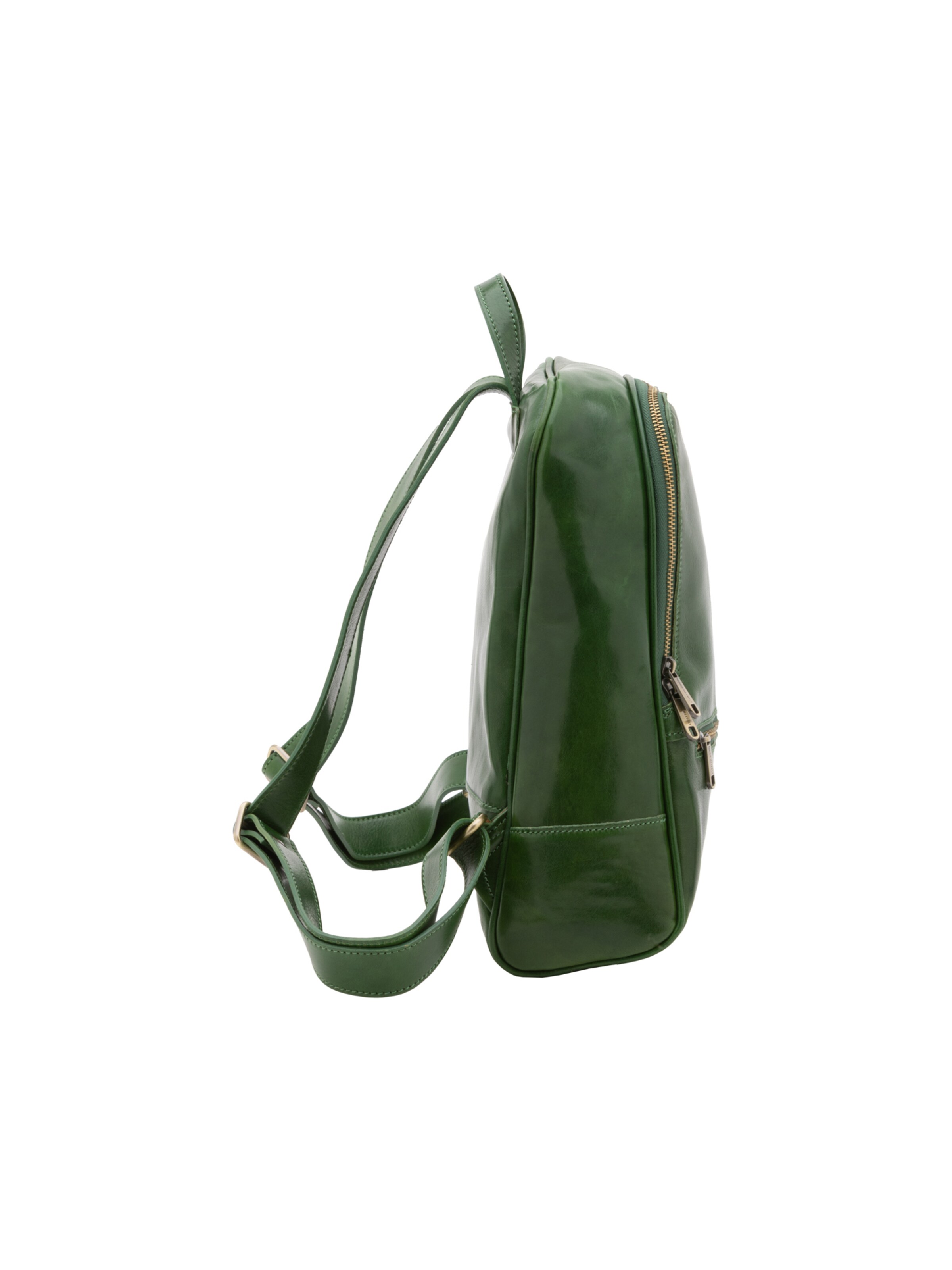 Borsa a spalla 'Zaino Silvanae Vera Pelle - Donna Chiusura Zip Tracolla Regolabile' di I Fratelli in verde