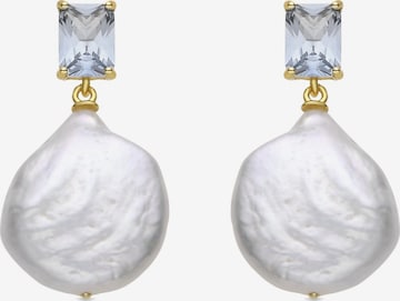 Luxenter - Pendientes 'Dyafa' en blanco: frente