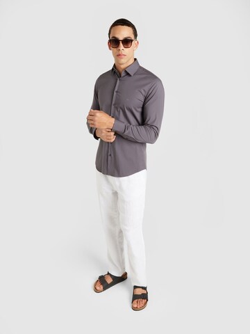 Calvin Klein Slim fit Πουκάμισο σε γκρι