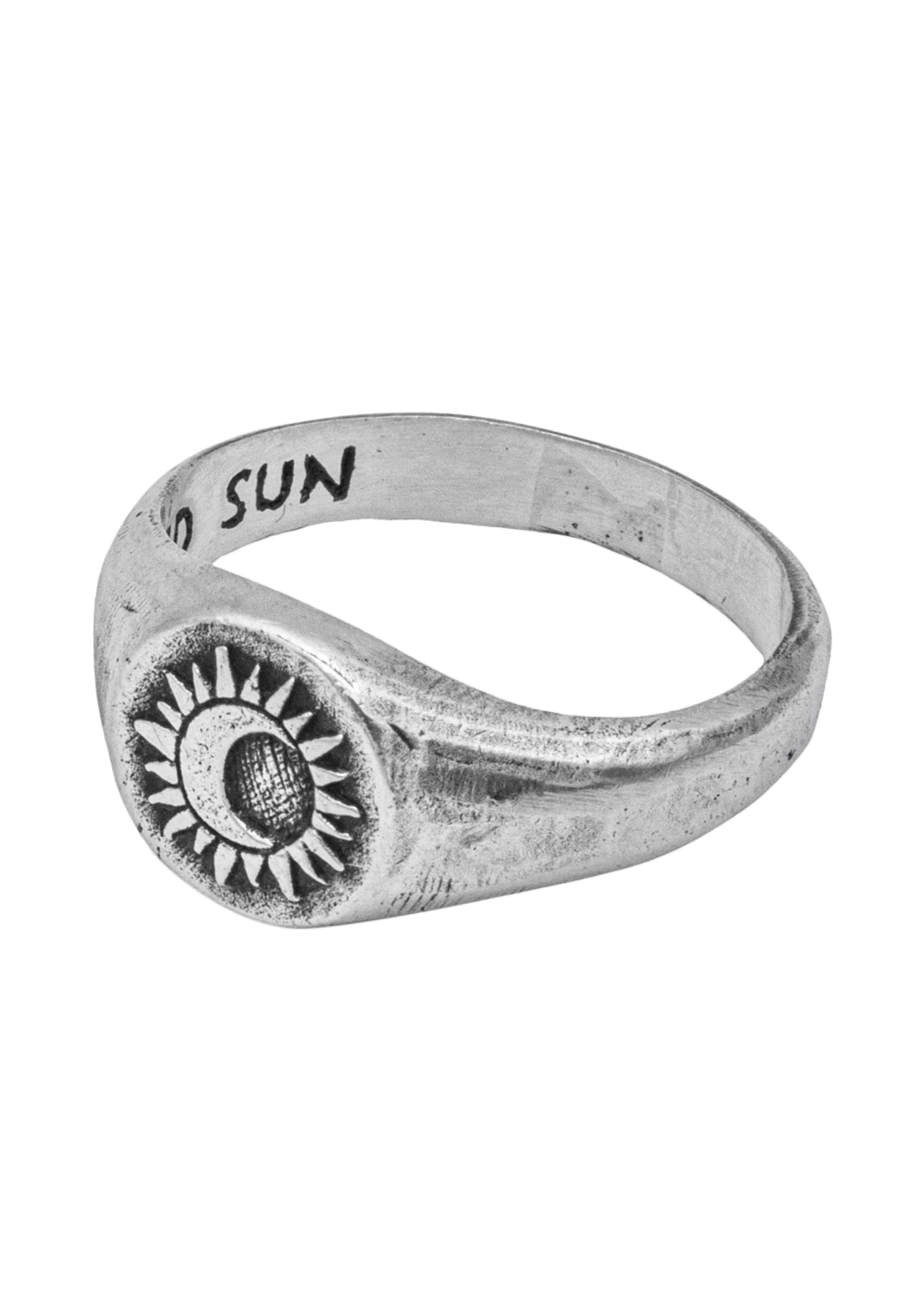 Anello 'Sacred Sun' di Haze&Glory in argento