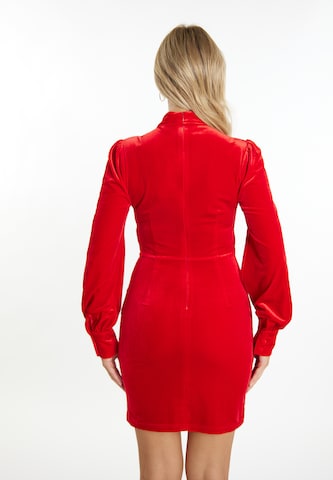 faina Cocktail Dress in Red