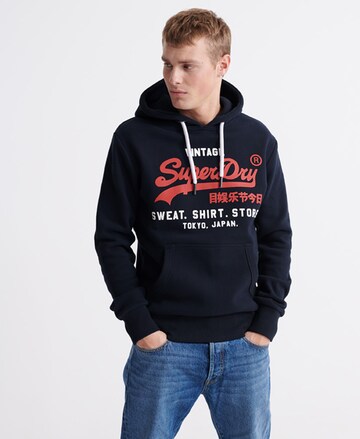 Superdry Sweatshirt in Blue: front