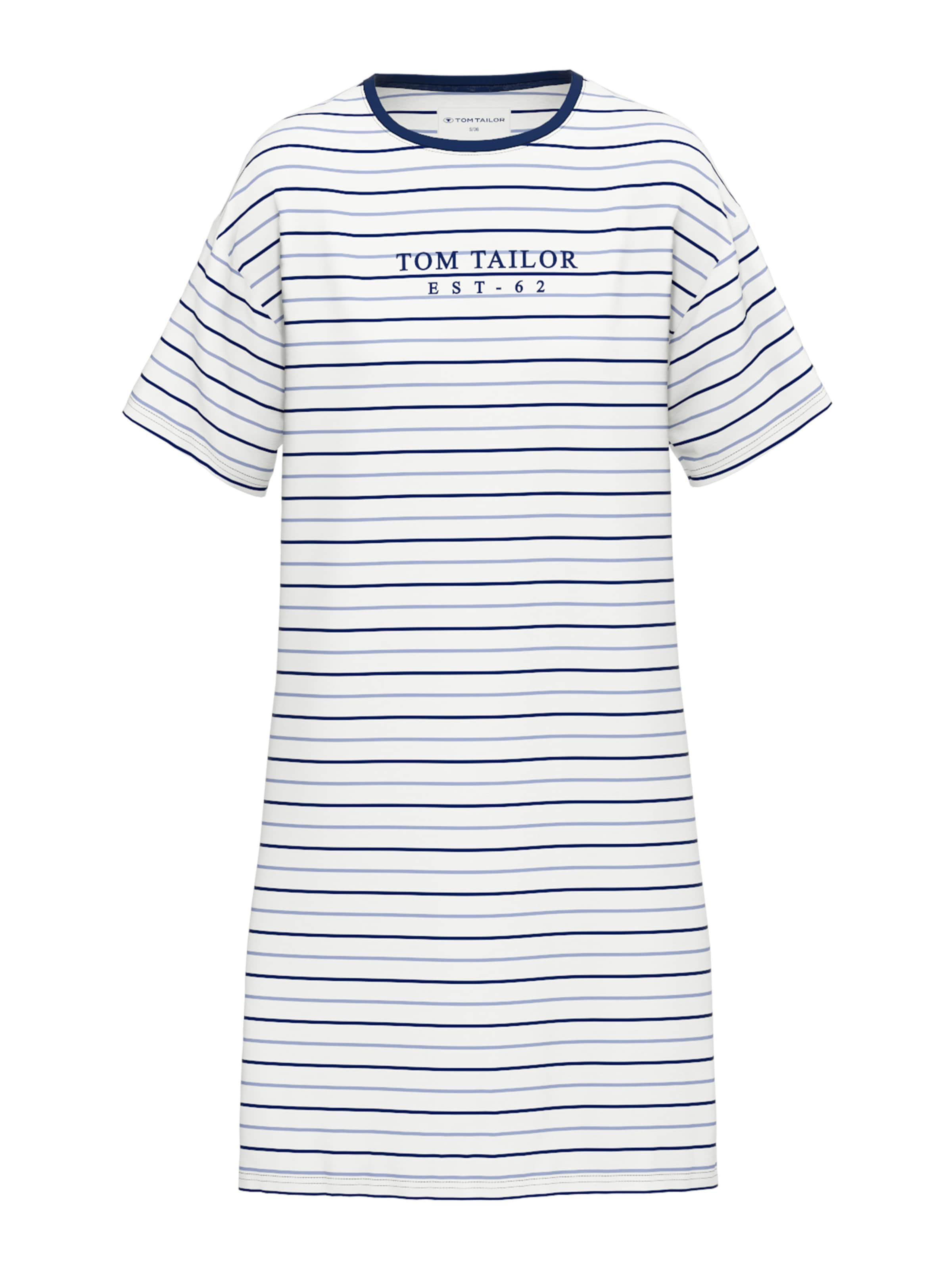 TOM TAILOR - Camiseta de noche en blanco: frente