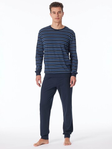 uncover by SCHIESSER Pajamas long ' UNCOVER Nightwear ' in Blue: front