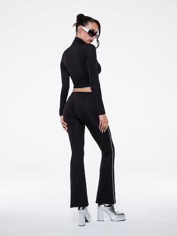 évasé Pantalon SHYX en noir