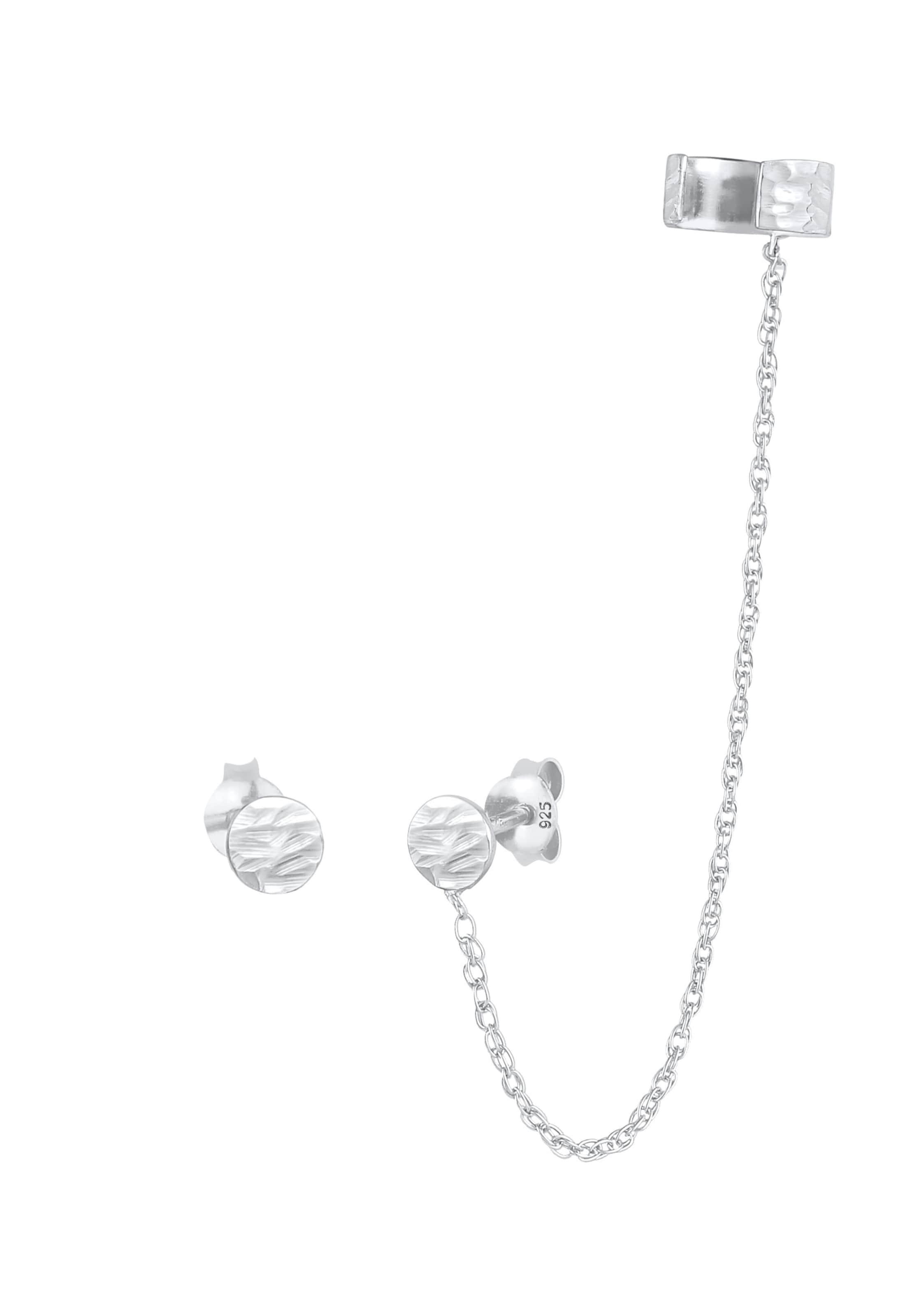Boucles d'oreilles ELLI en argent : devant