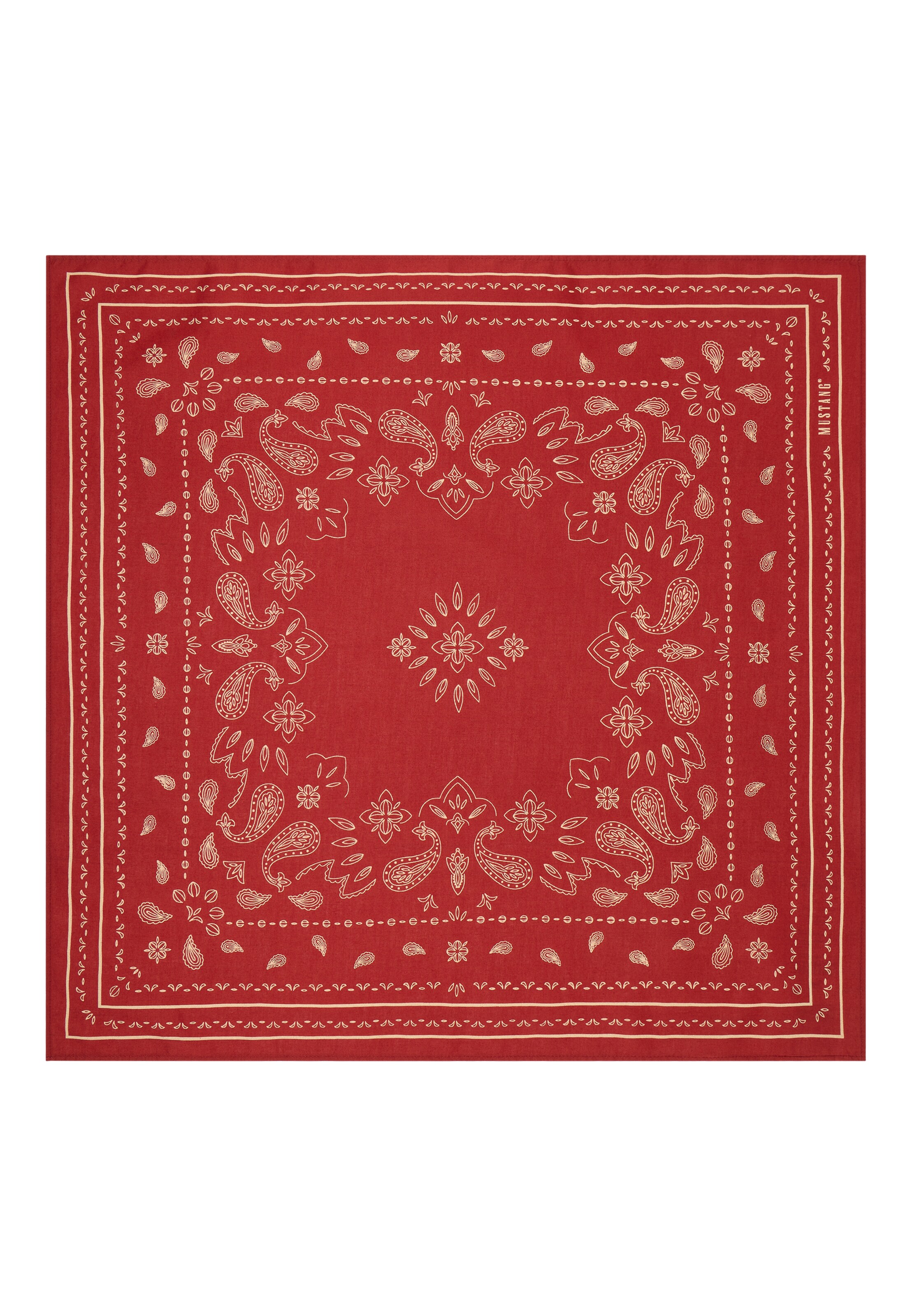 MUSTANG Scarf 'Sunrise Bandana' in Red: front
